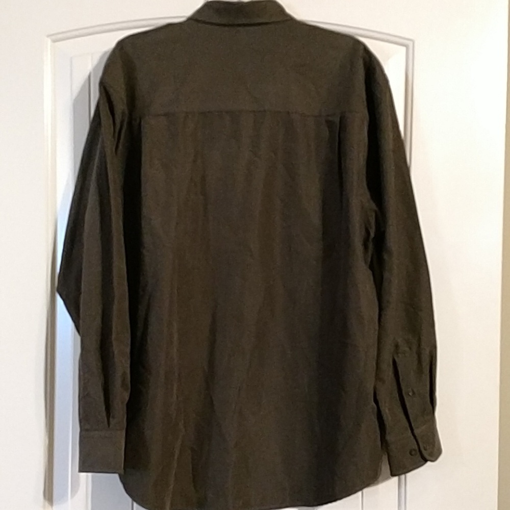 John Henry microfiber faux suede button down shirt - Picture 3 of 4